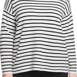 Eileen Fisher Merino Wool Striped Sweater